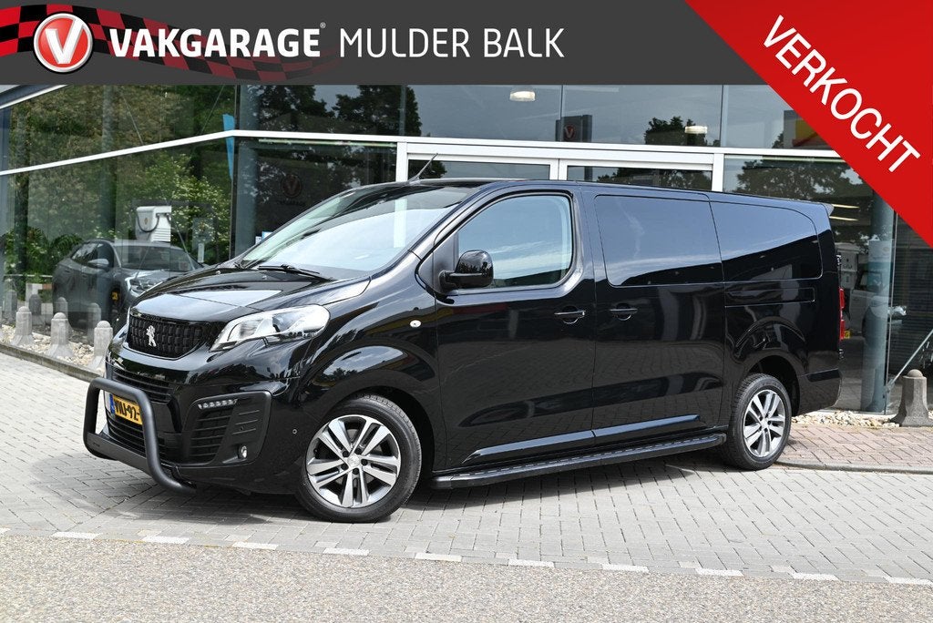 Peugeot Expert 2.0 BlueHDI 180 Long Sport DC, Gebruikt, 4 cilinders, 2000 kg, Zwart