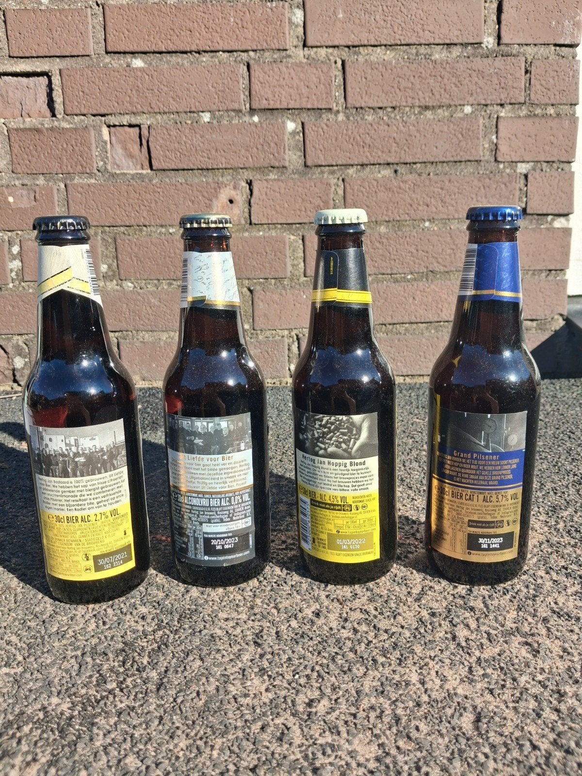 4 volle flesjes hertog jan bier, Verzamelen, Ophalen of Verzenden, Nieuw, Flesje(s), Hertog Jan