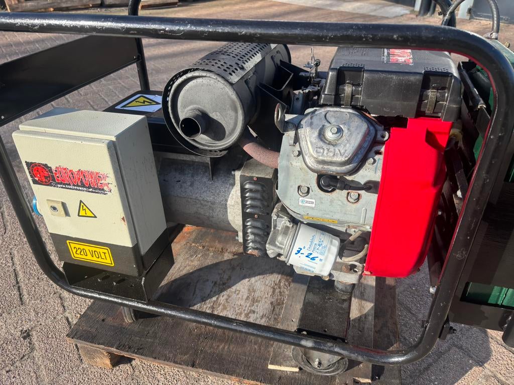 10 KVA aggregaat 230 Volt Honda GX610 benzine generator, Ophalen, Gebruikt, Elektrisch startend, Benzine