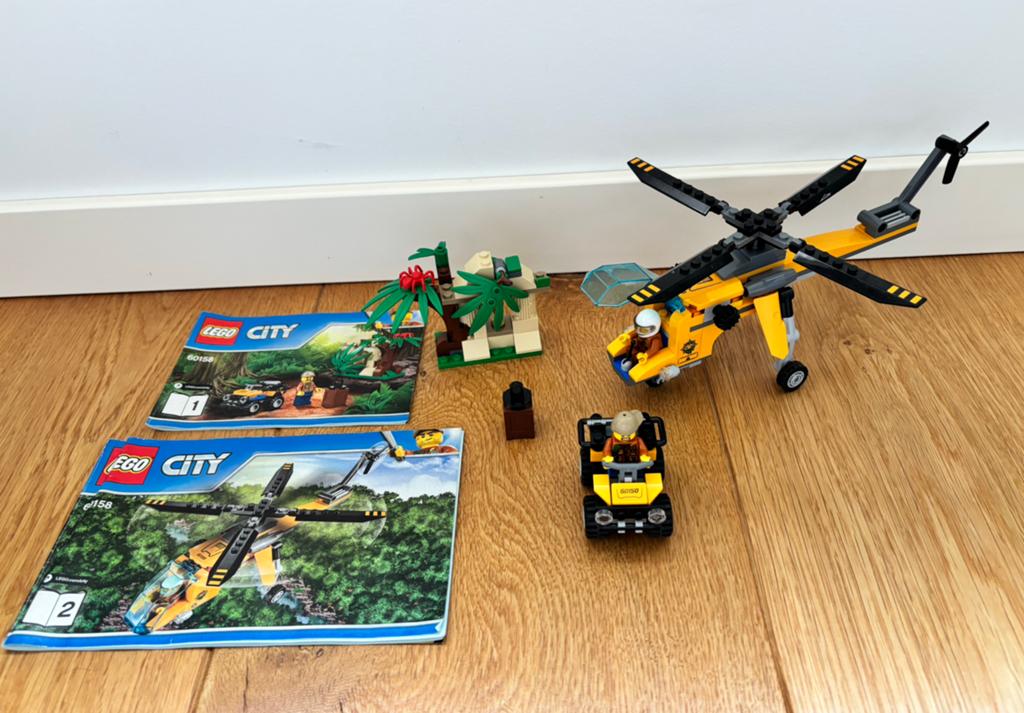 Lego City - Jungle vrachthelicopter - 60158, Ophalen of Verzenden, Zo goed als nieuw