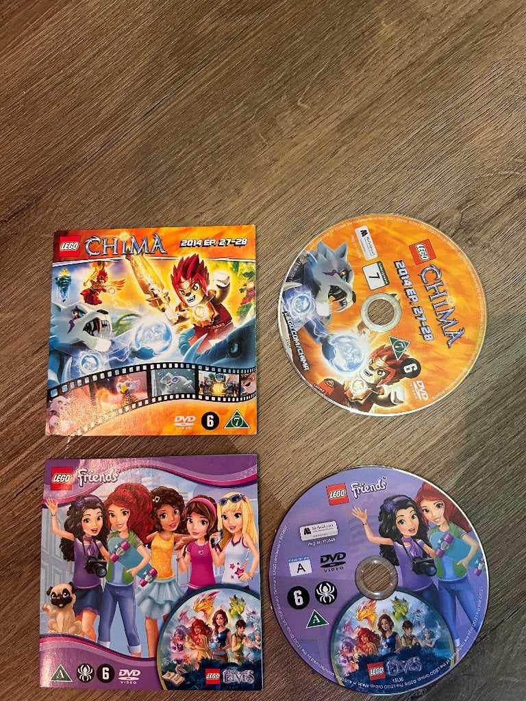 Lego friends en Chima dvd, Alle leeftijden, Ophalen of Verzenden, Zo goed als nieuw, Overige typen