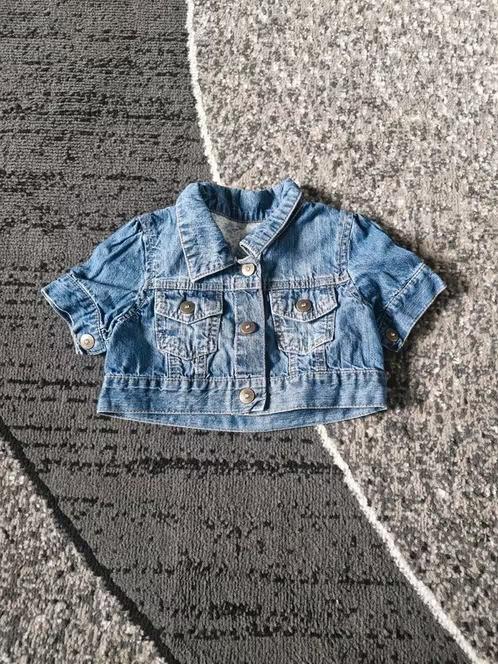 Blauw spijkerjasje Maat 80 h3, Kinderen en Baby's, Babykleding | Maat 80, Meisje, Early Days, Ophalen of Verzenden, Zo goed als nieuw