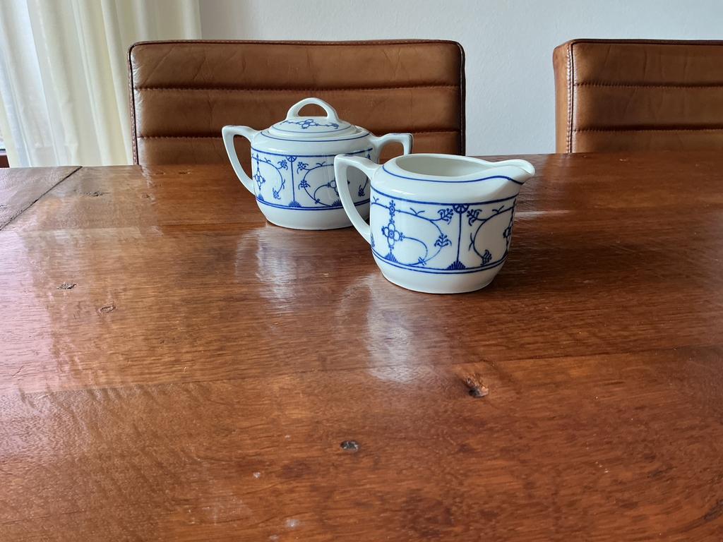 Saks suikerpot en melkkannetje, Antiek en Kunst, Ophalen