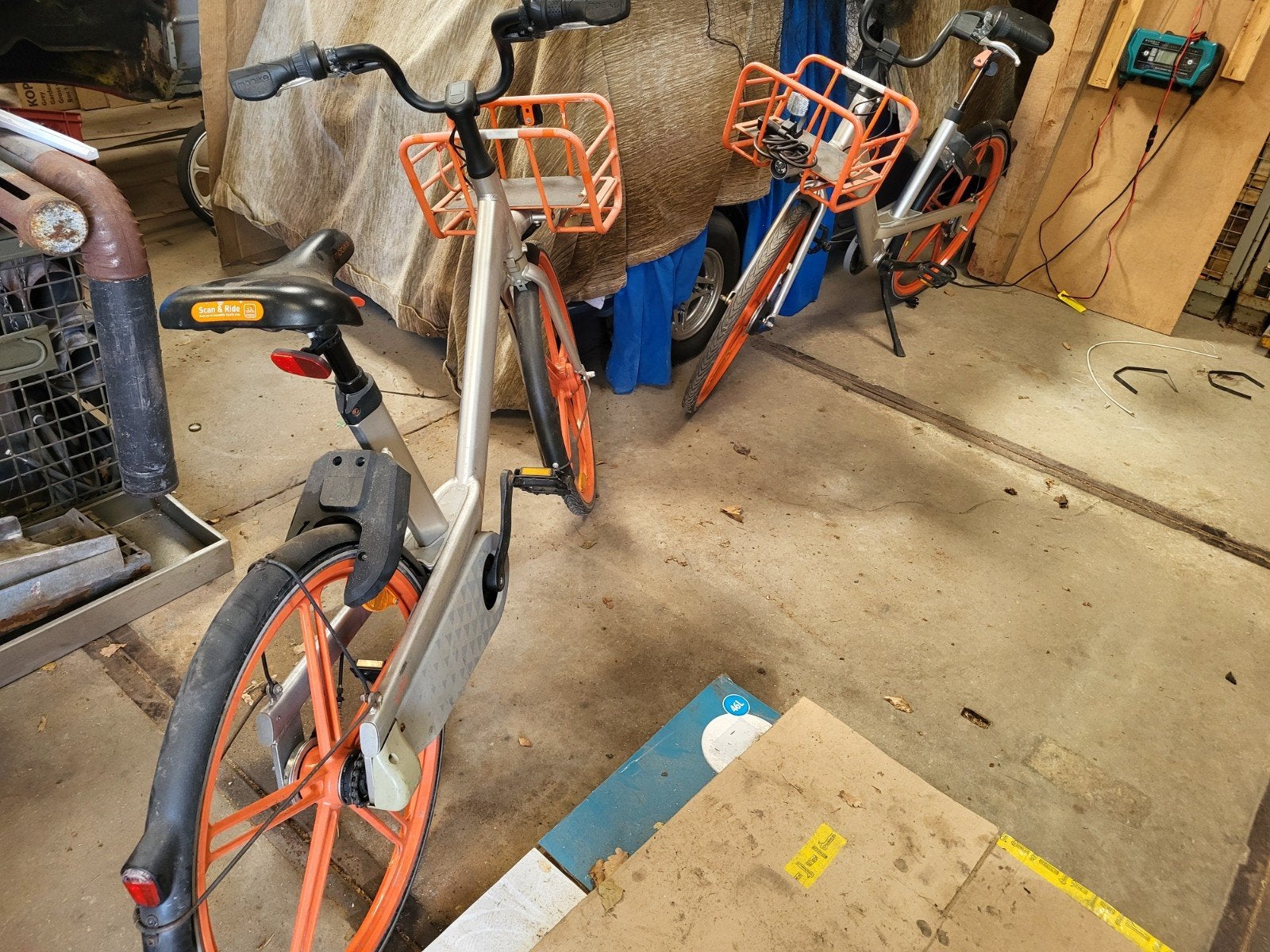 Ofo deelfiets - Stadsfiets met mandje, Gebruikt, Versnellingen, 50 tot 53 cm, Trommelrem
