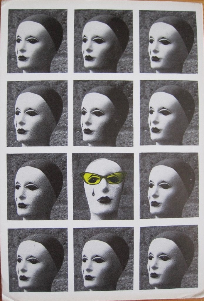 Tineke kuivenhoven - foto collage etalagepop koppen - nieuw, Ophalen of Verzenden, 1980 tot heden, Ongelopen, Overige thema's