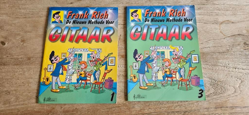 Frank Rich Gitaar Methode Boek 1 en 3, Muziek en Instrumenten, Les of Cursus, Ophalen of Verzenden, Populair, Gitaar