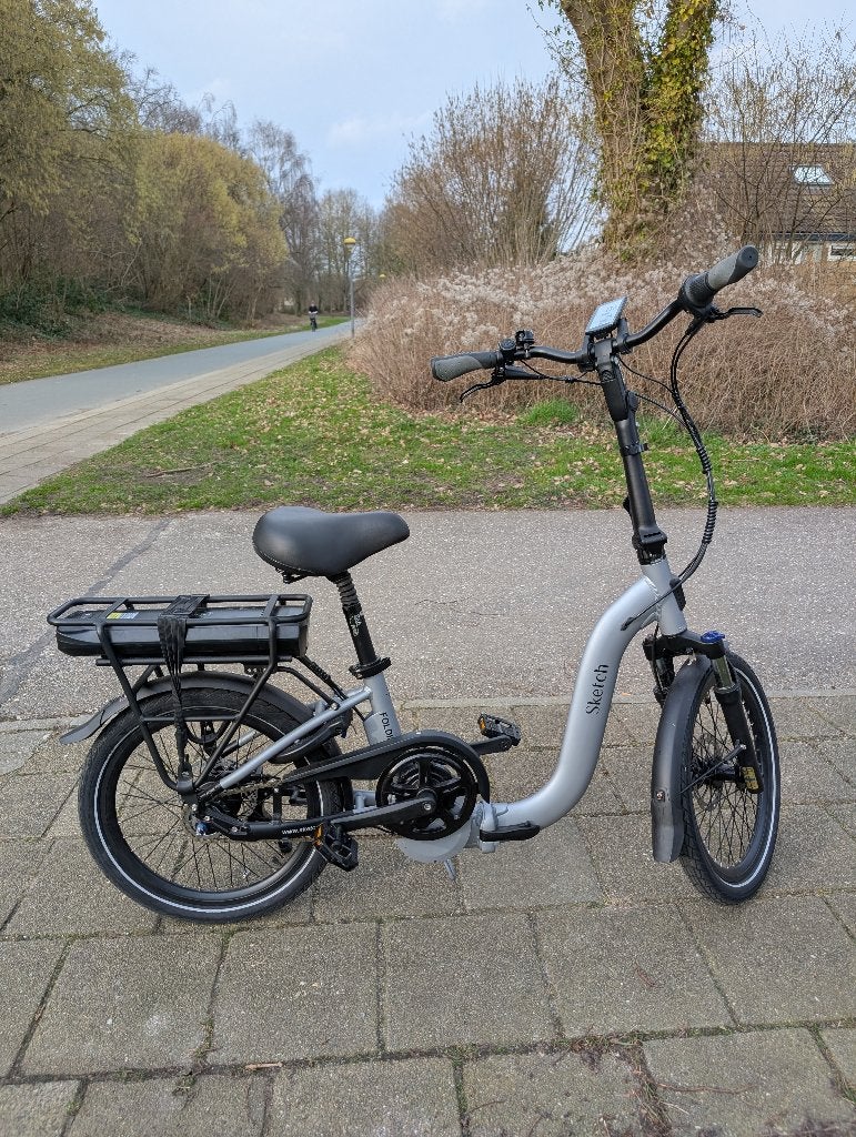 Sketch Folding vouwbare elektrische fiets, Zo goed als nieuw, 47 tot 51 cm, 50 km per accu of meer, Ophalen