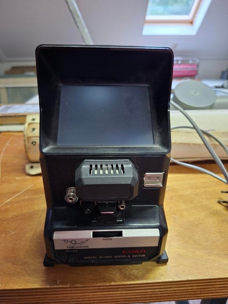 goko film-viewer model G-1001 editor, Audio, Tv en Foto, Ophalen, 8mm film