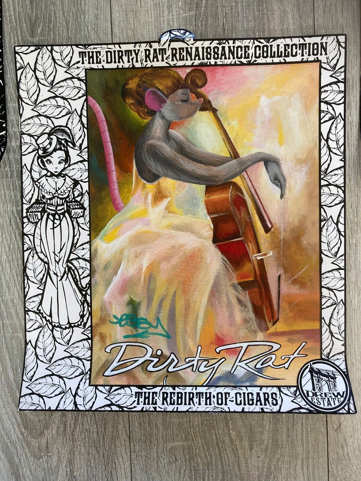 Dirty Rat Sigaren Handgemaakt canvas van Jessi Flores, Ophalen of Verzenden