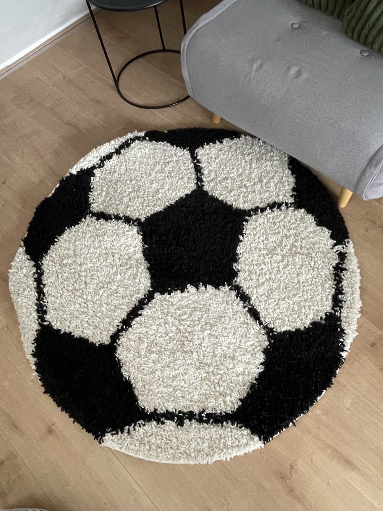 Kleed Voetbal, Huis en Inrichting, Ophalen, Rond, Zo goed als nieuw, Zwart