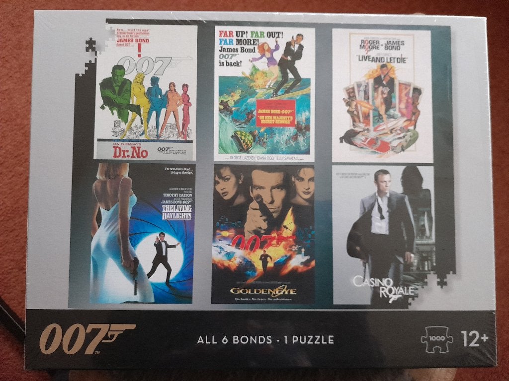 James Bond legpuzzel 1000 stuks, Ophalen, 500 t/m 1500 stukjes, Zo goed als nieuw