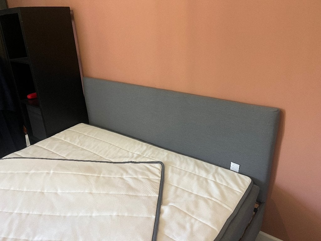 Säbövik Boxspring IKEA. 160 bij 200 cm. 2 maand oud!, Ophalen, Tweepersoons, Zo goed als nieuw, 200 cm