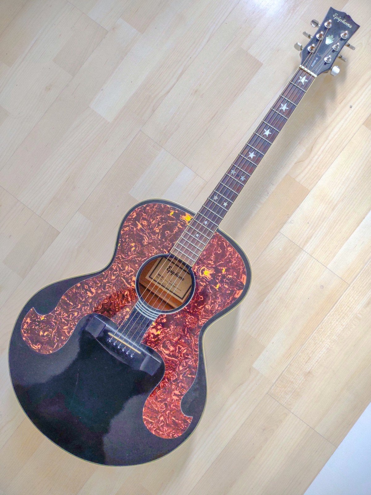 Epiphone (Gibson) SQ180 Everly gitaar met case en pickup, Ophalen, Gebruikt, Western- of Steelstringgitaar, Met koffer
