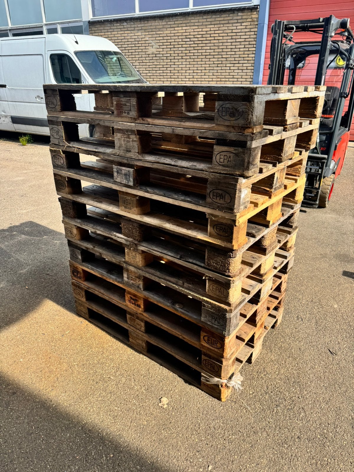 Europallets 10 stuks, Ophalen, Eu, 100 cm of meer, Eu
