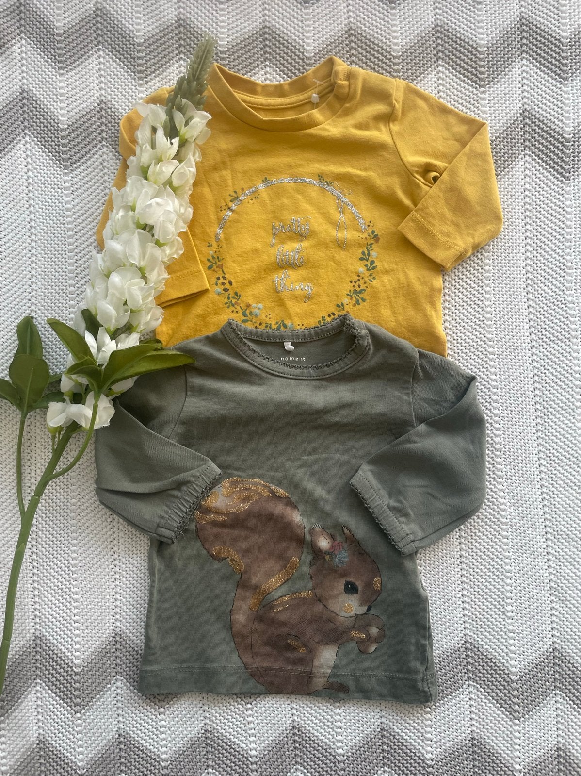 Leuke set van longsleeves van Name It, maatje 56, Kinderen en Baby's, Ophalen of Verzenden, Gebruikt, Meisje, Shirtje of Longsleeve
