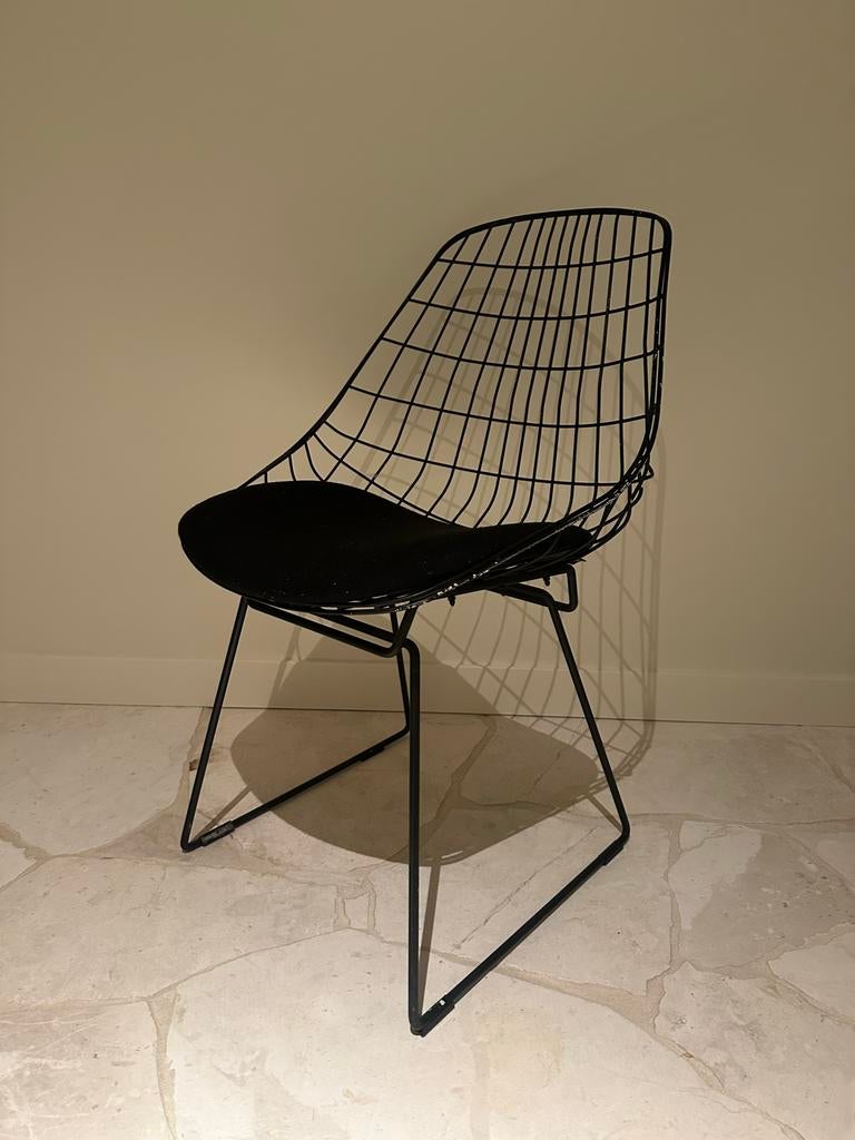 Pastoe SM05 Draadstoel Zwart, Ophalen, Gebruikt, Zwart, Metaal