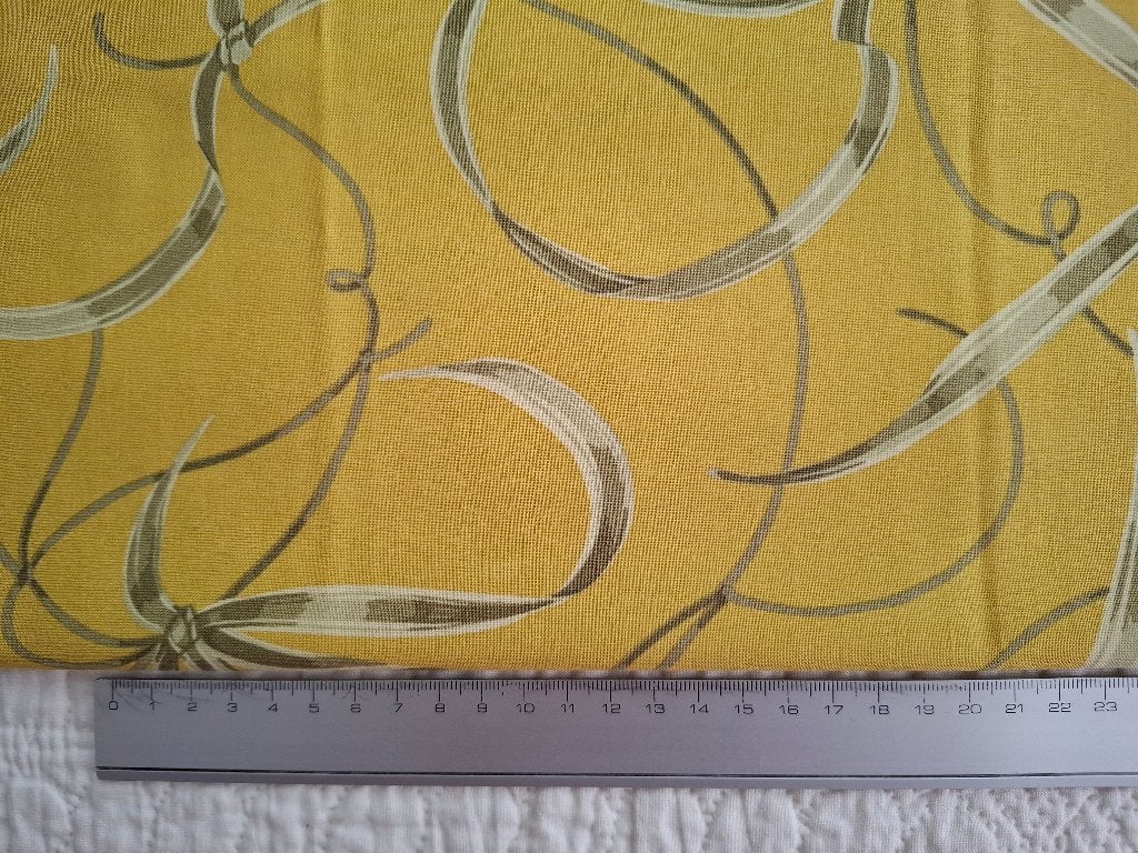 Mooie quiltstof, Hobby en Vrije tijd, Stoffen en Lappen, Geel, Ophalen of Verzenden, Zo goed als nieuw, 30 tot 120 cm