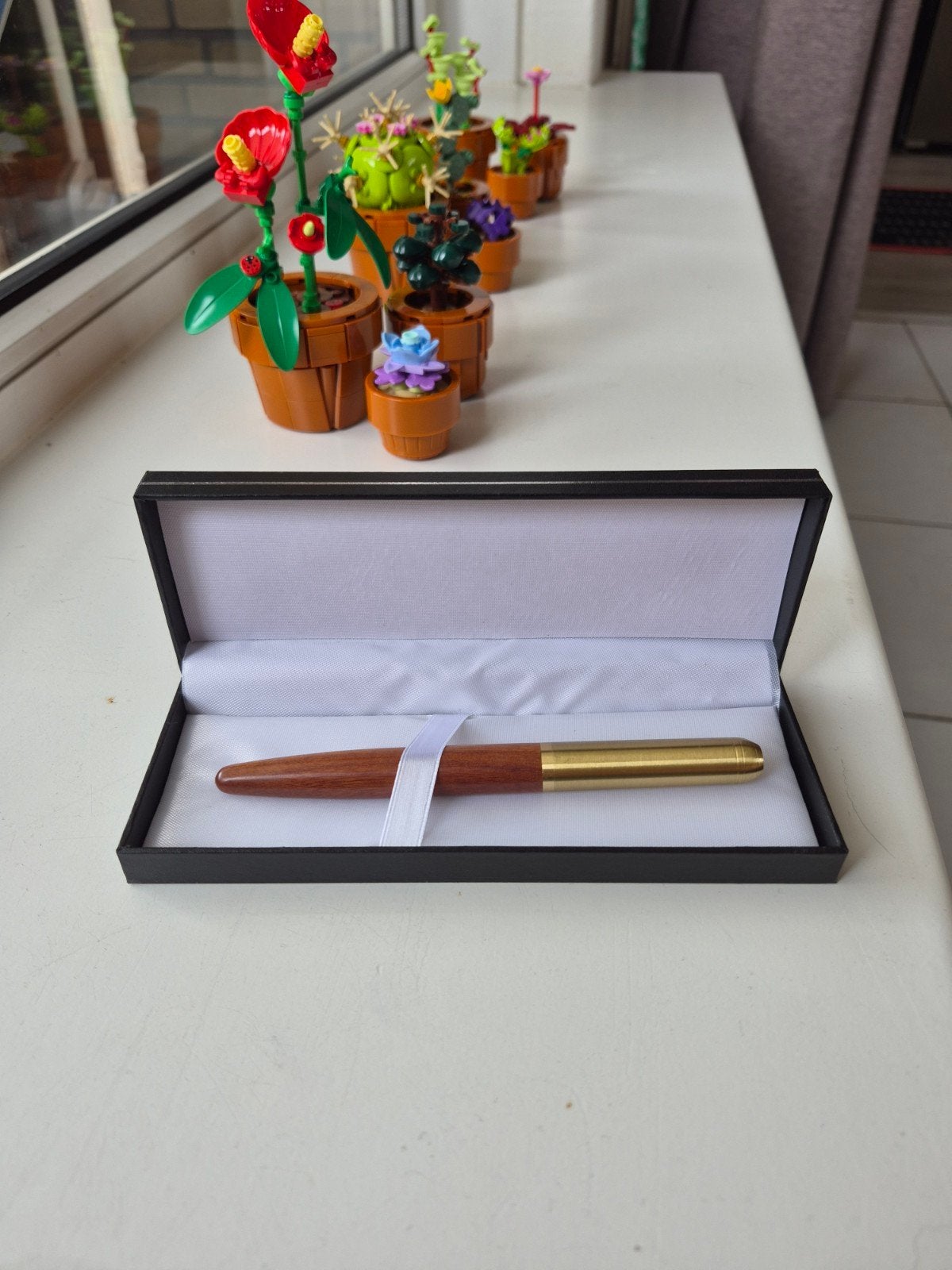 Luxe Houten Vulpen Set met 10 Inktpatronen en Geschenkdoos, Diversen, Ophalen of Verzenden, Nieuw