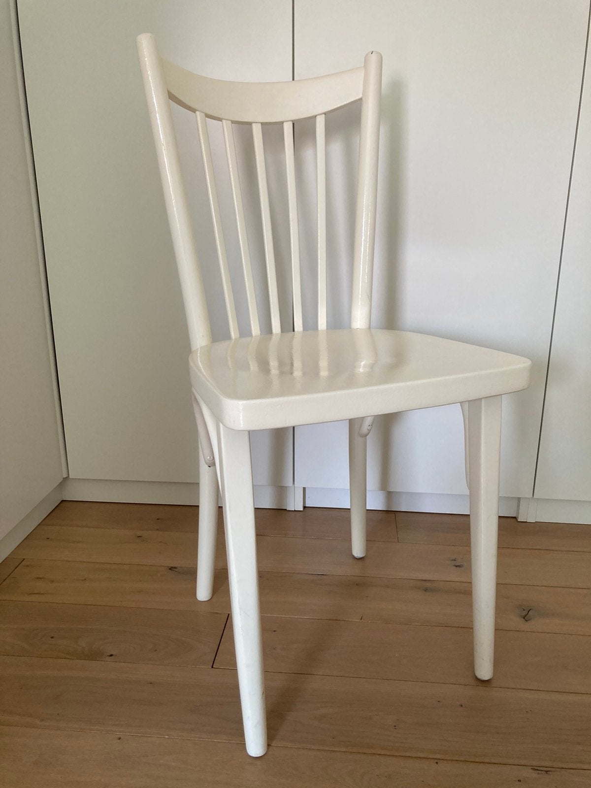 Stoel wit - Spijlenstoel, Ophalen, Gebruikt, Stoel(en)