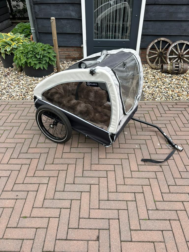 Klarfit Honden Fietskar - Zo goed als nieuw, Fietsen en Brommers, Fietsaccessoires | Aanhangers en Karren, Ophalen, Zo goed als nieuw