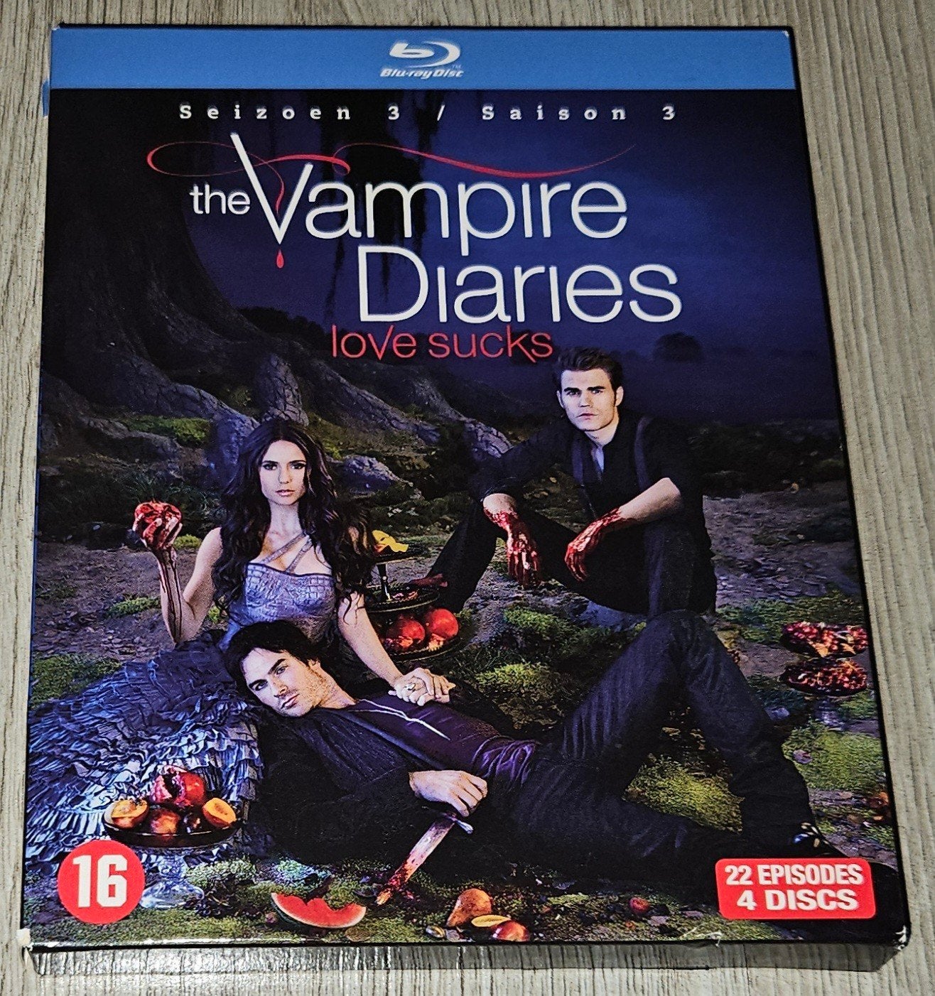 The Vampire Diaries - Seizoen 3 - 4x Blu-ray Disc, Cd's en Dvd's, Blu-ray, Zo goed als nieuw, Tv en Series, Boxset, Ophalen of Verzenden