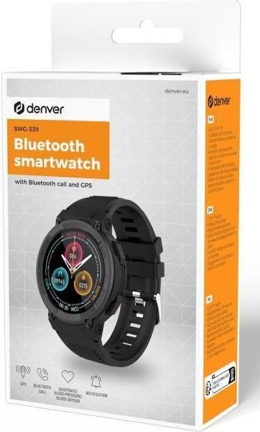 Denver Smartwatch - Android iOS - GPS, Zwart, Nieuw, Ophalen of Verzenden, Conditie