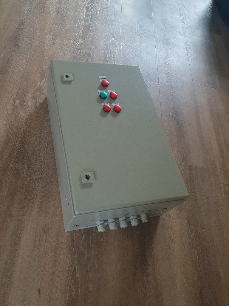 Elektrische schakelkast met signaallampen, Doe-het-zelf en Verbouw, Elektra en Kabels, Ophalen, Gebruikt, Overige merken, Overige typen