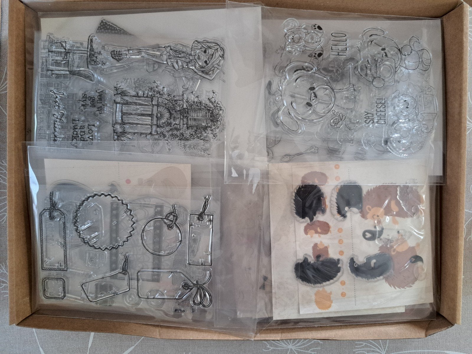 25 sets ACTION STEMPELS CLEARSTAMP KAARTEN MAKEN, Hobby en Vrije tijd, Ophalen of Verzenden, Zo goed als nieuw, Clearstamp