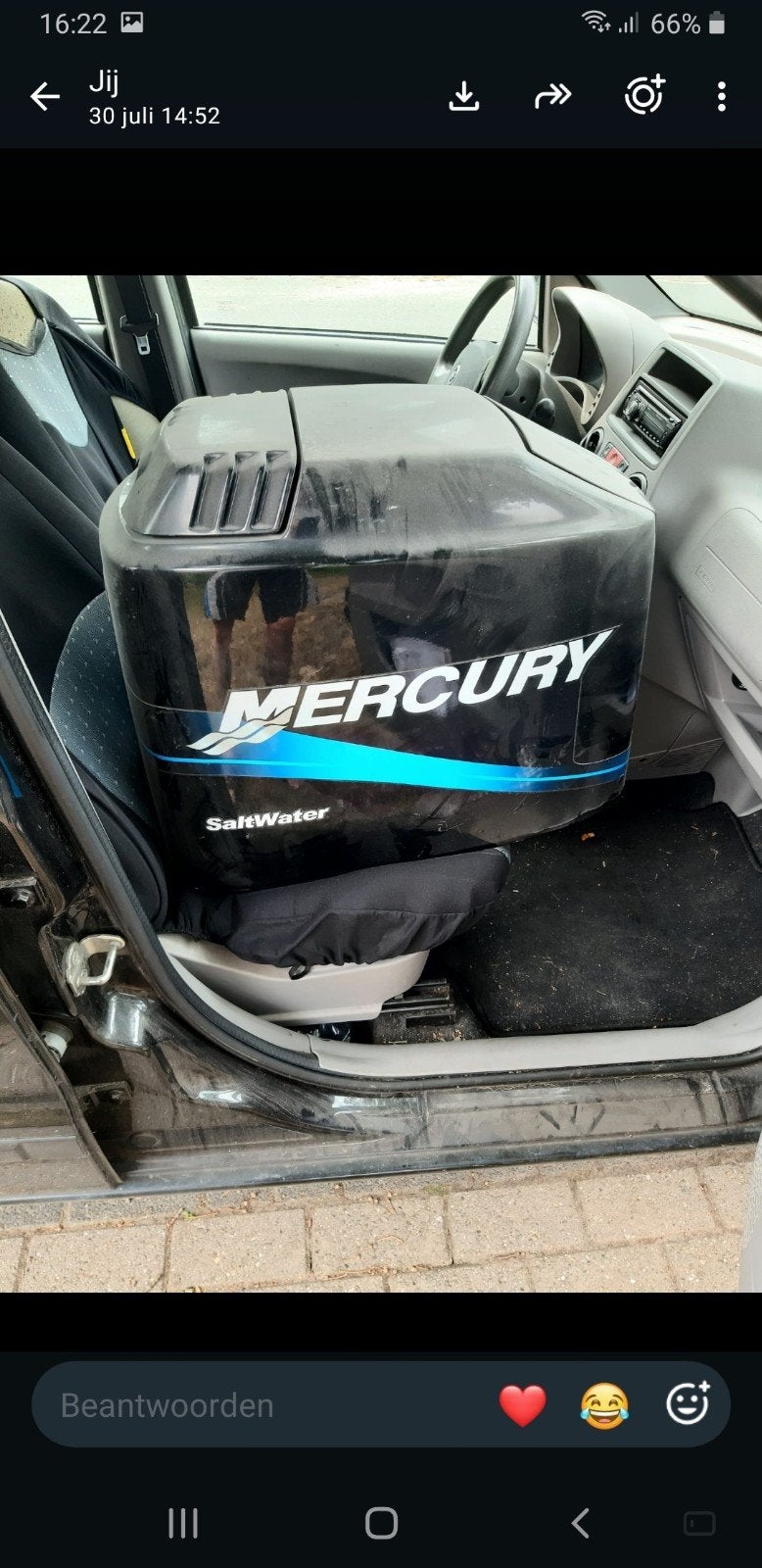 mercury 125 pk salt water buiten board, Ophalen, Gebruikt, 30 pk of meer, Buitenboordmotor