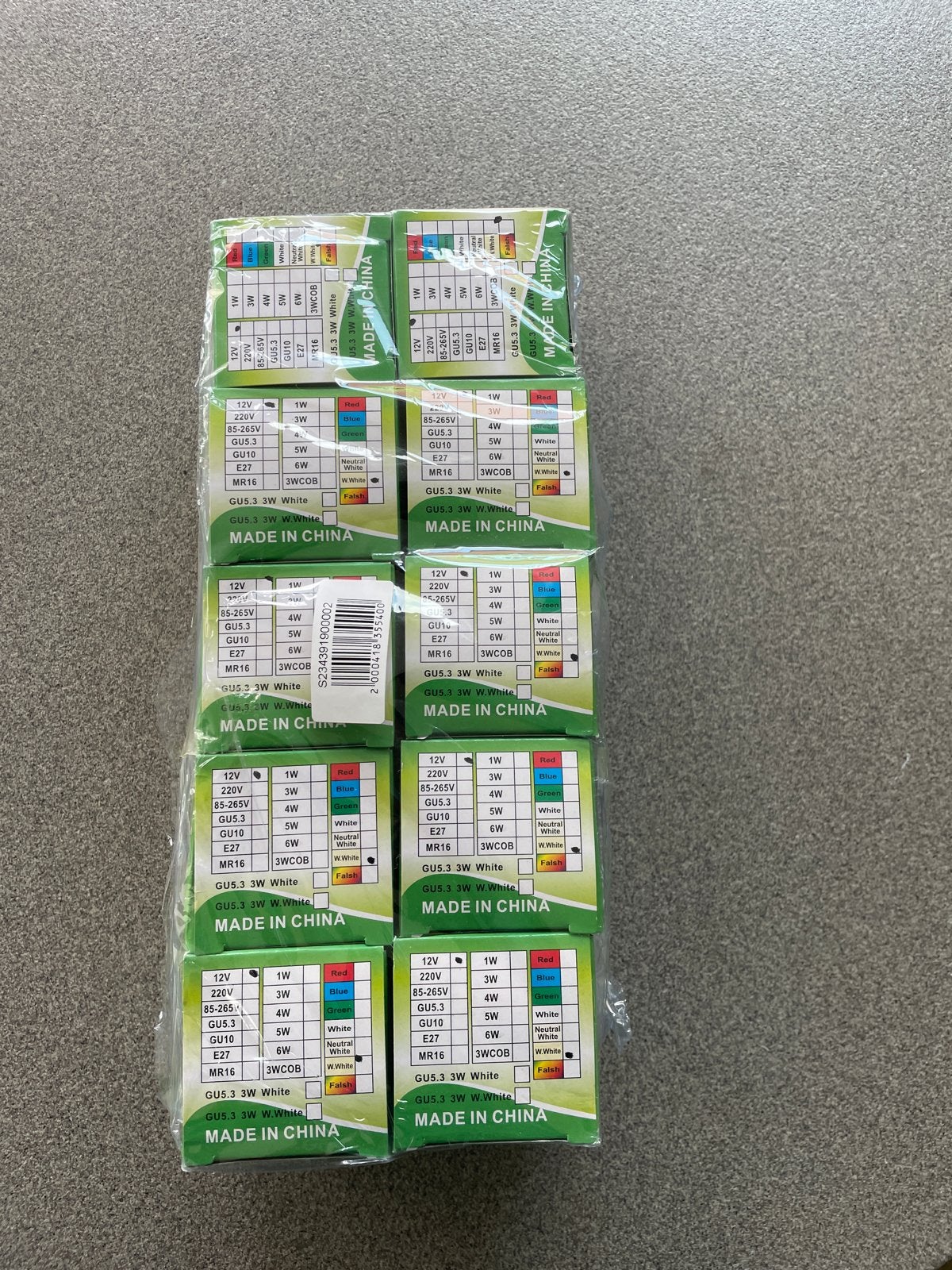 10x. GU5.3 3W Witte LED Lampen, Wit, Overige merken, Kunststof, Nieuw