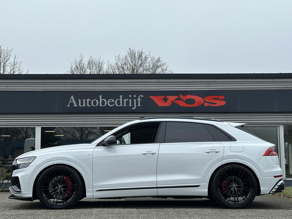 Audi Q8 60 TFSI e quattro Competition | ABT | B&O | Massage, Auto's, Audi, Automaat, Gebruikt, 2995 cc, Wit