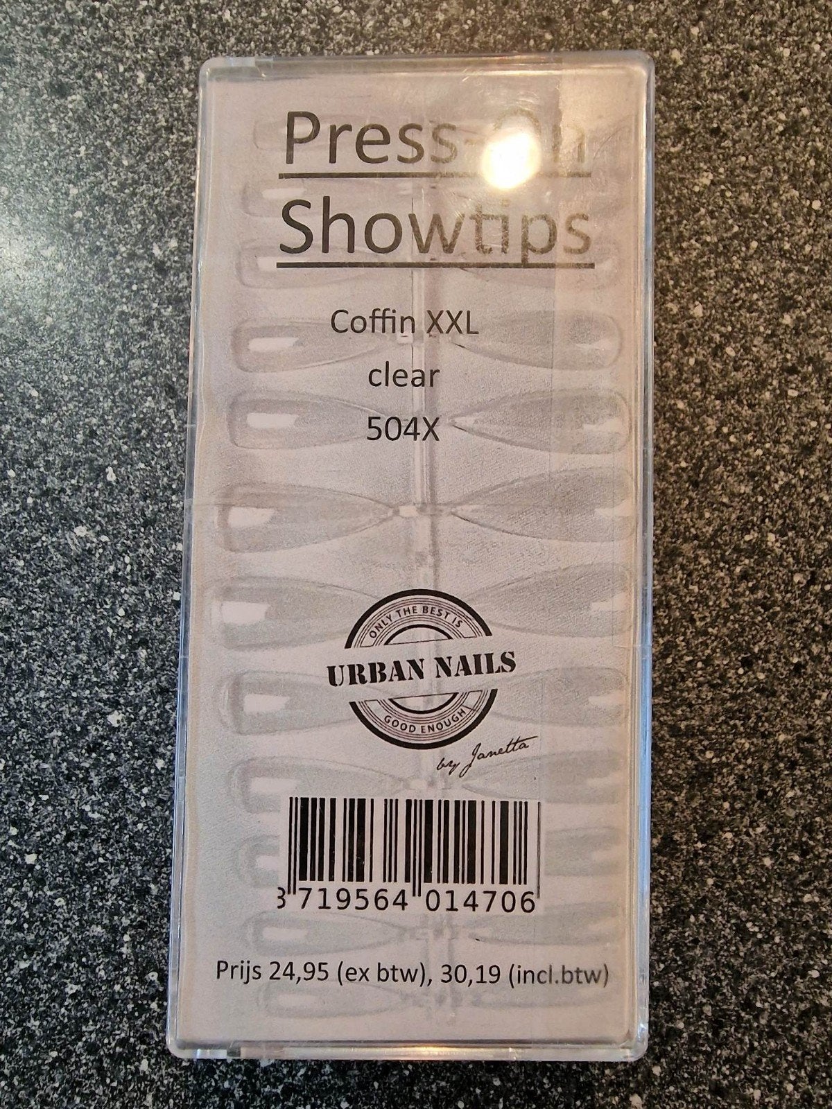 Nieuw urban nails press-on showtips coffin xxl clear 504x
Va, Ophalen of Verzenden, Nieuw, Overige kleuren, Handen en Nagels