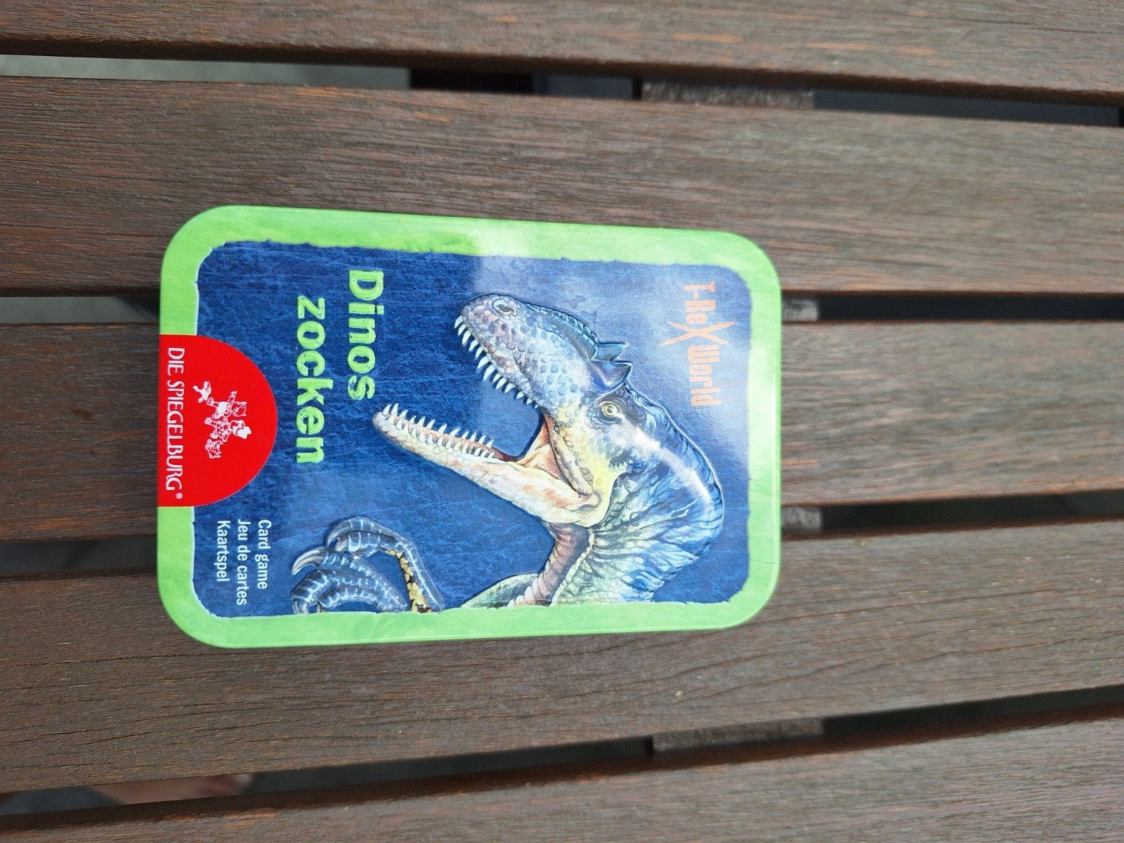 Dinos Zocken Kaartspel - T-Rex World, Drie of vier spelers, Ophalen of Verzenden, Gebruikt, Die Spiegelburg