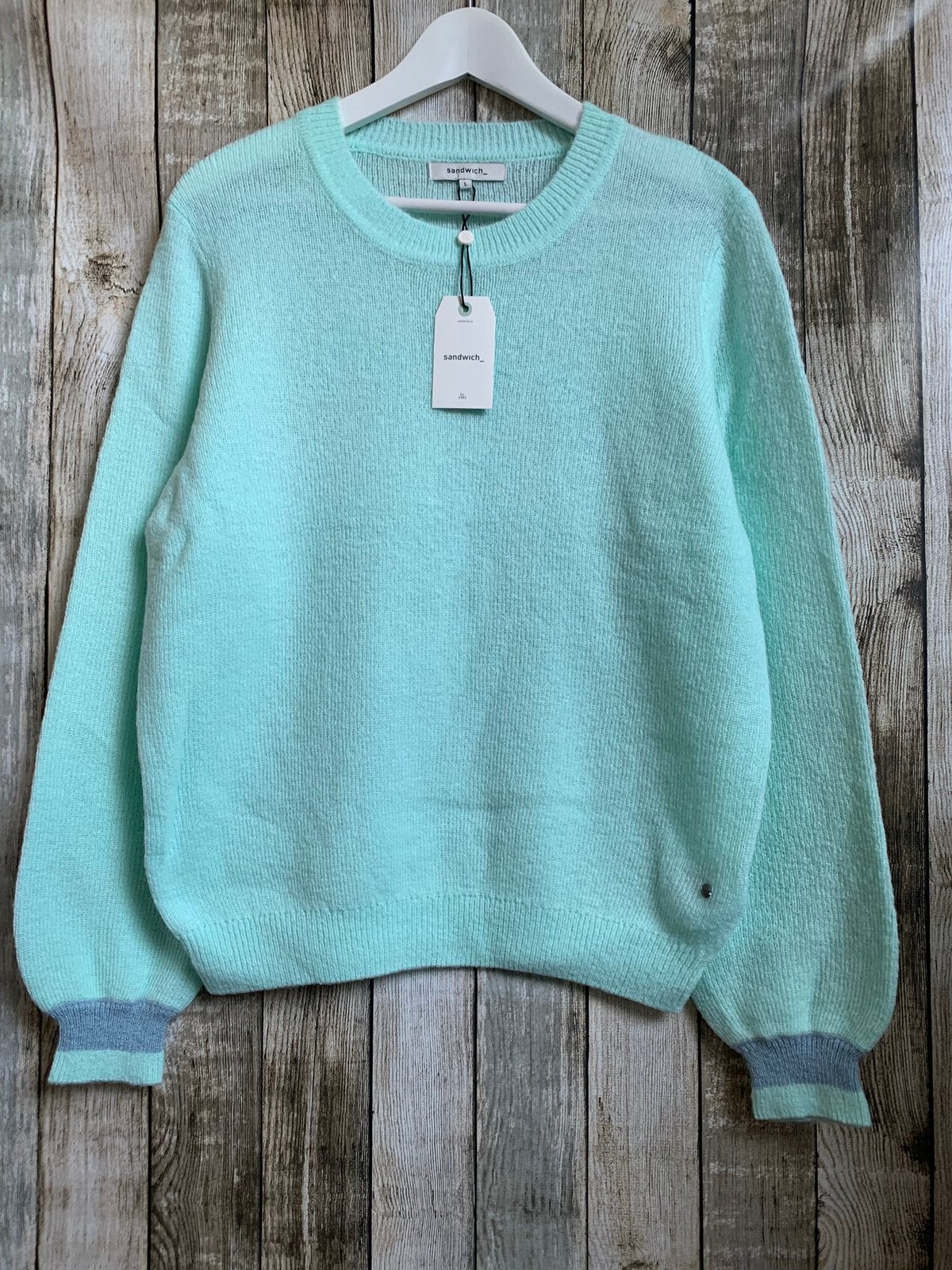 Sandwich super gave mint groene trui (Maat L) NIEUW!!, Verzenden, Nieuw, Maat 42/44 (L), Groen