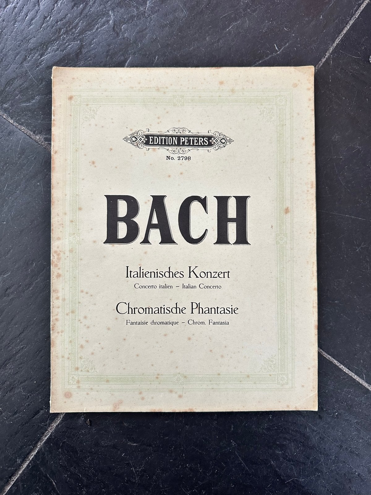 Bach: Italiaans Concert & Chromatische Fantasie - Edition Pe, Gebruikt, Klassiek, Ophalen of Verzenden, Artiest of Componist