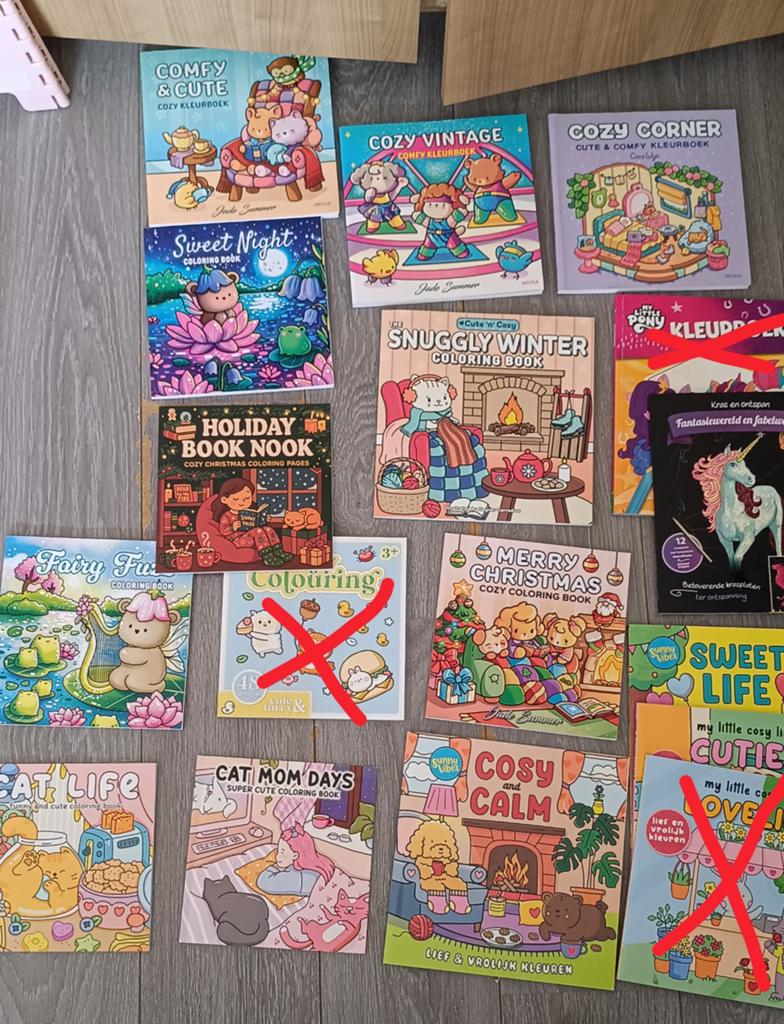 Kleurboeken, Ophalen, Gebruikt