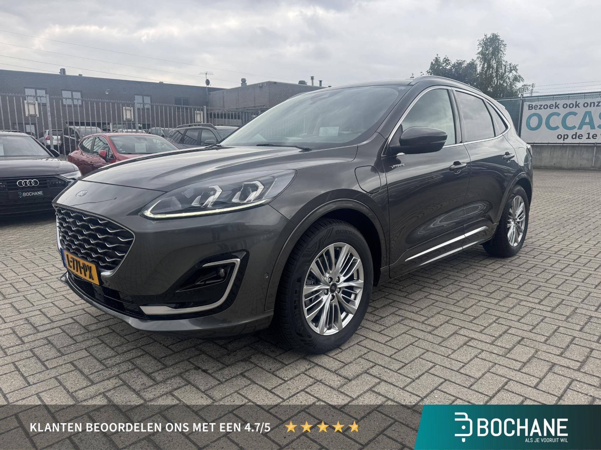 Ford Kuga 2.5 PHEV Vignale | Pano | Carplay | Camera | Leer, Auto's, 14 kWh, Gebruikt, 4 cilinders, Met garantie (alle)