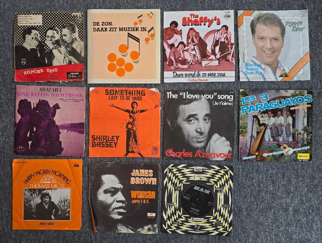 Singels 9 stuks, Ophalen of Verzenden, Gebruikt, Overige genres