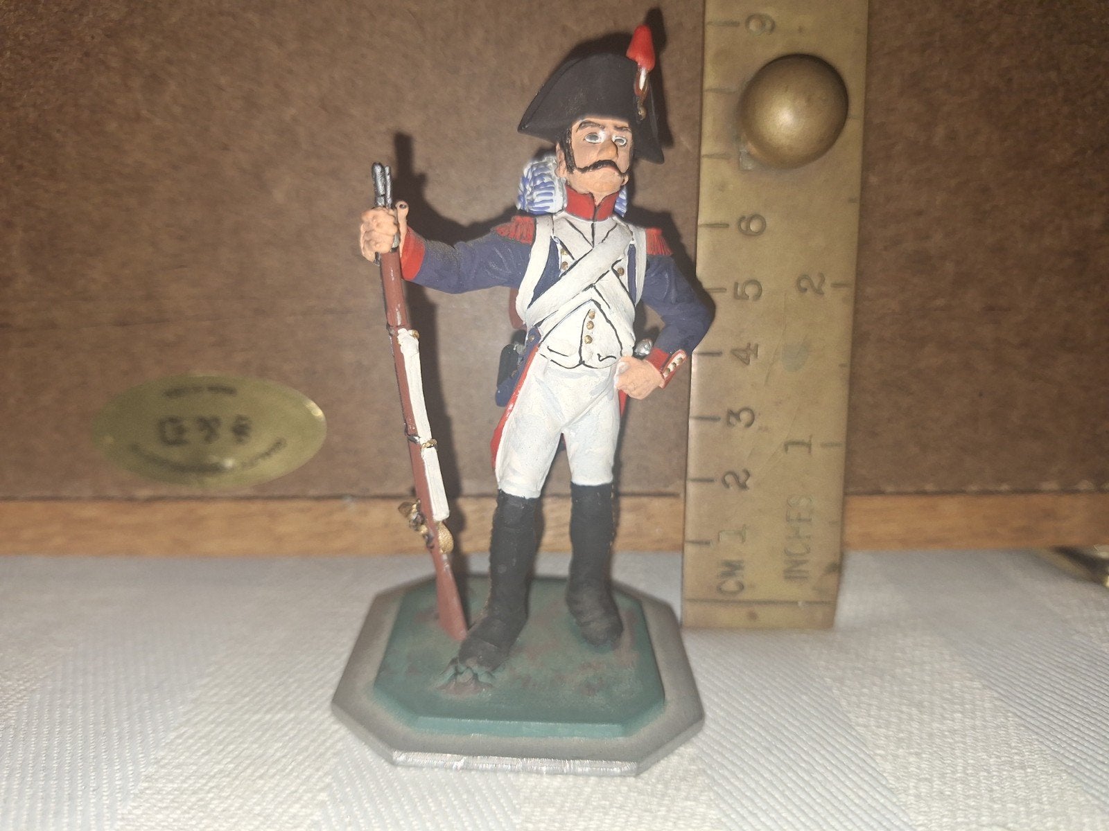 Grote zware tinnen soldaat Infanterie Napoleontische tijd, Verzenden, Nieuw, Groter dan 1:35, Figuur of Figuren