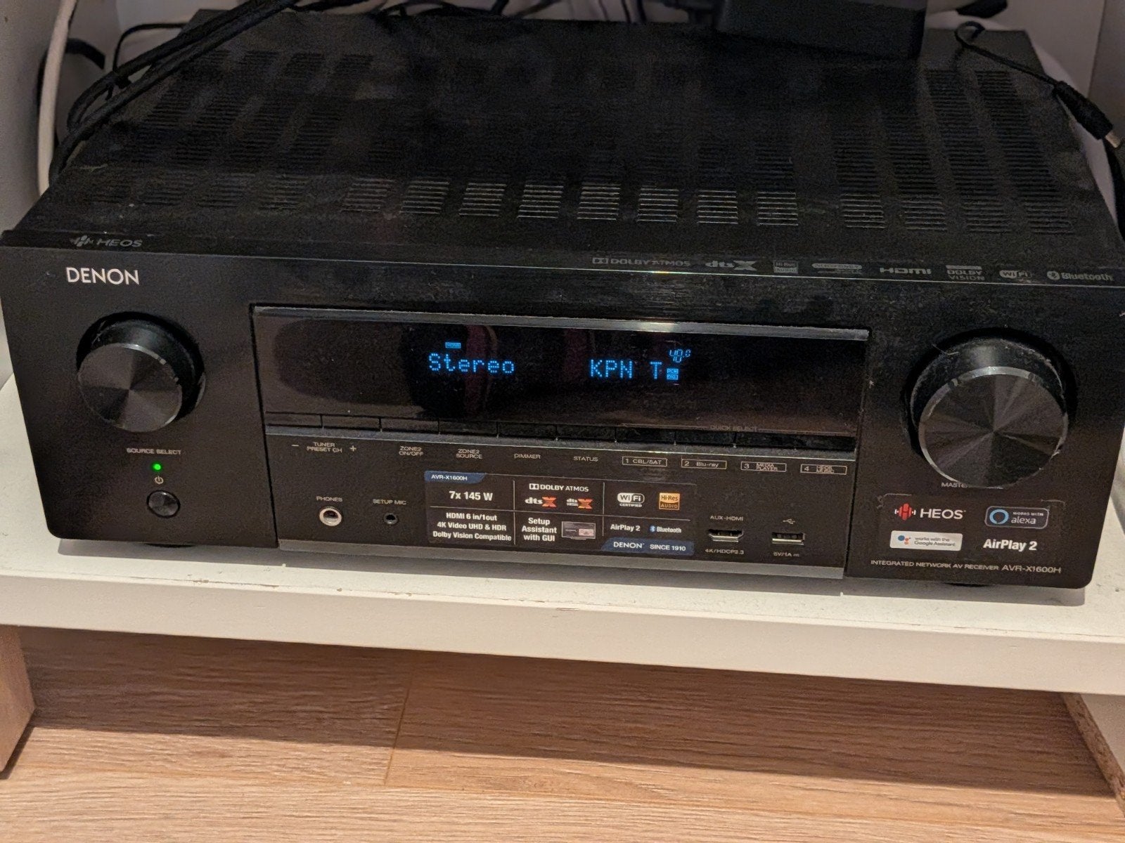 Denon AVR-X1600H AV Receiver - gebruikt, Ophalen, Gebruikt, Denon, 120 watt of meer
