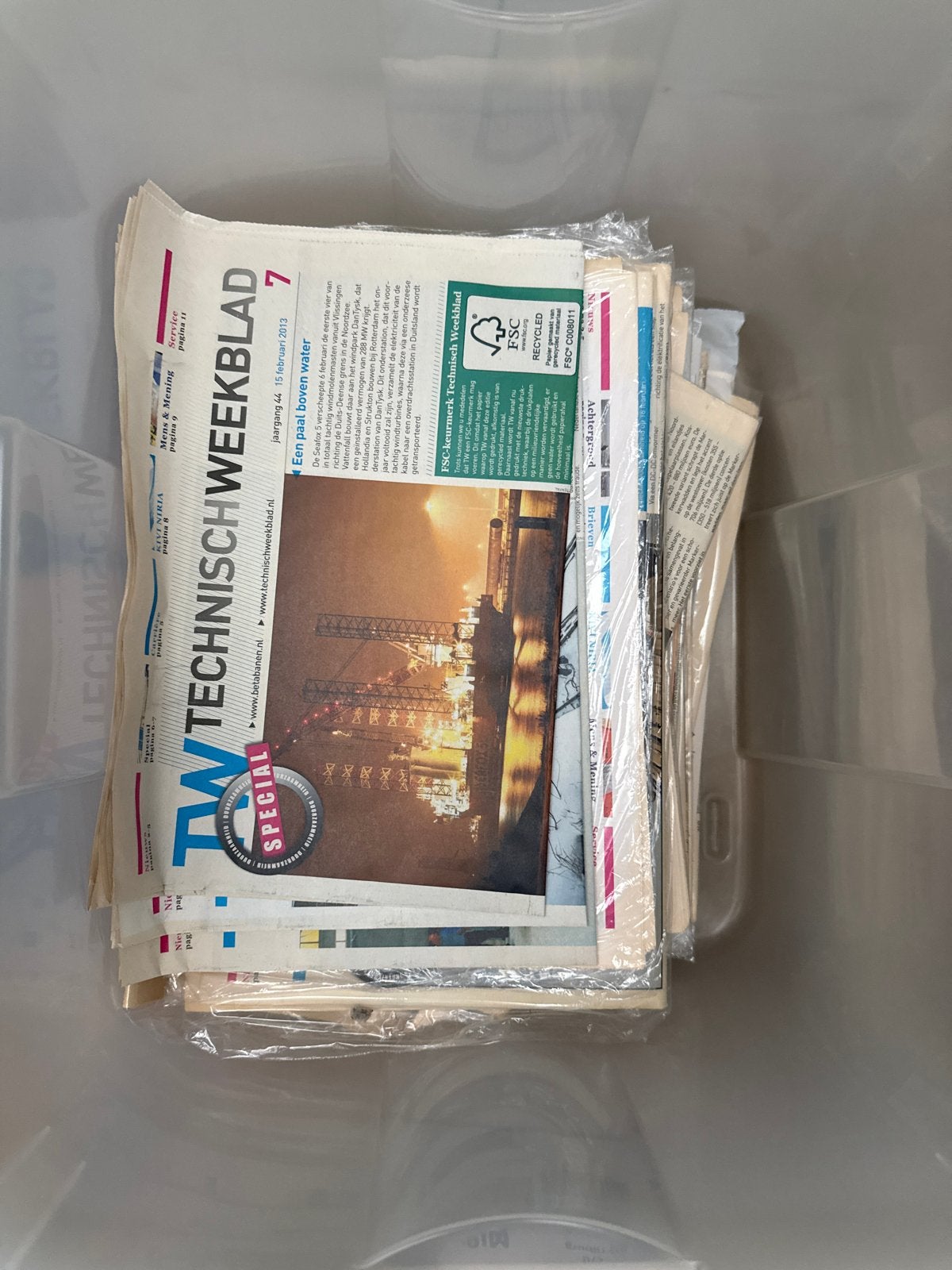 Technisch Weekblad jaargangen 2011, 2012, 2013, Boeken, Ophalen, Gelezen, Wetenschap en Natuur