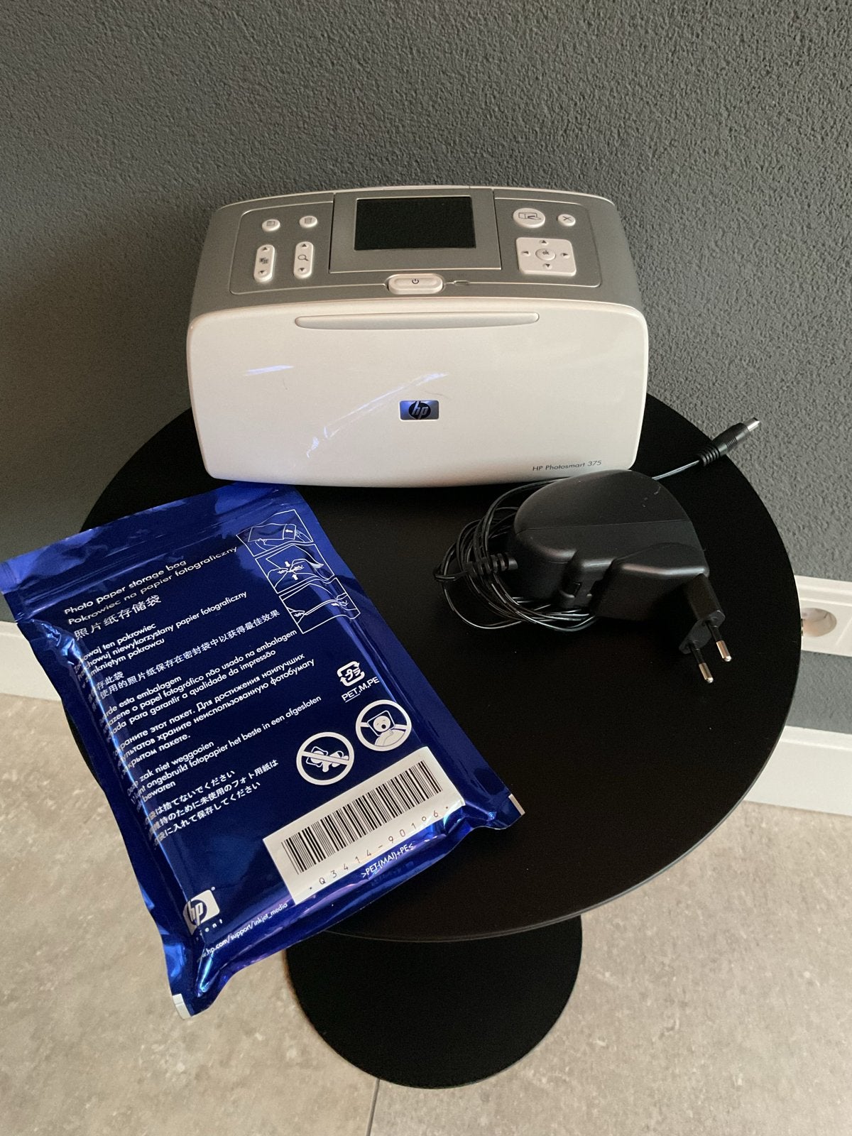 HP Photosmart 370 Fotoprinter - Compact en Draagbaar, Fotoprinter, Inkjetprinter, Kleur printen, Zo goed als nieuw