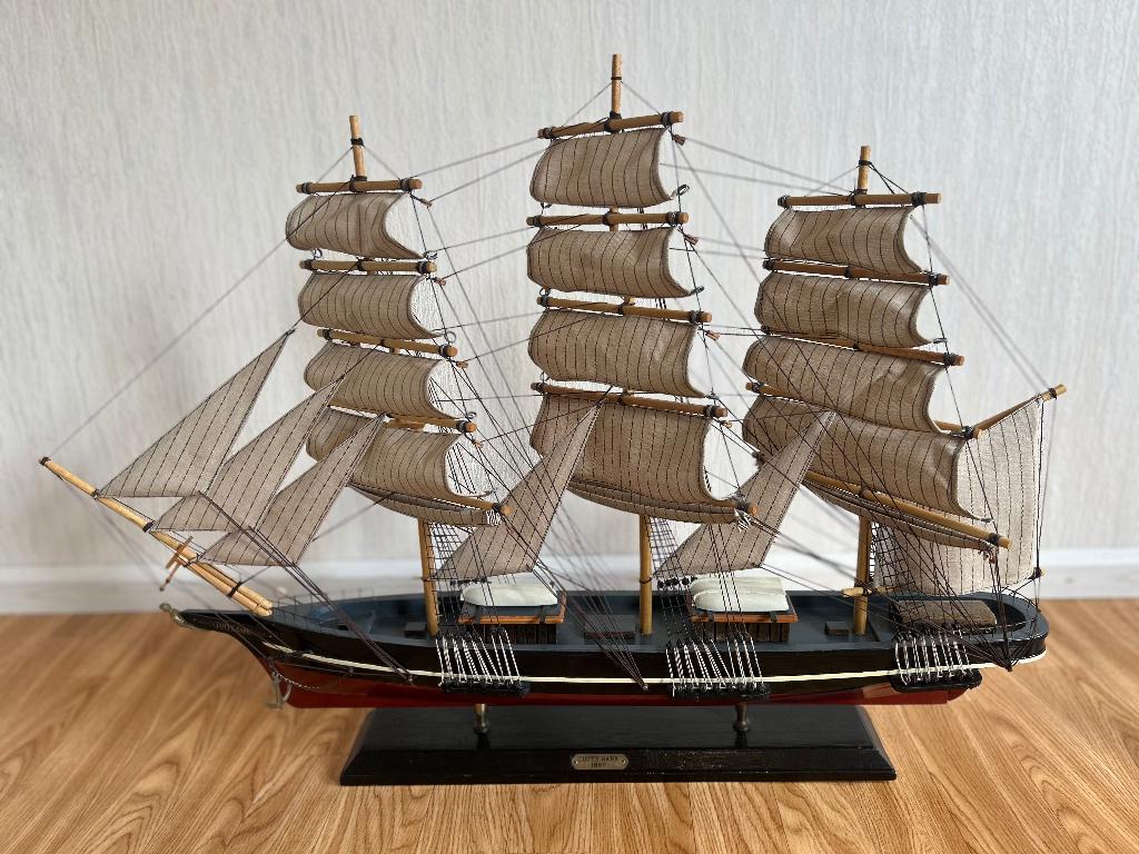 Prachtig houten modelschip "Cutty Sark 1869" - Blikvanger, Ophalen, Zo goed als nieuw