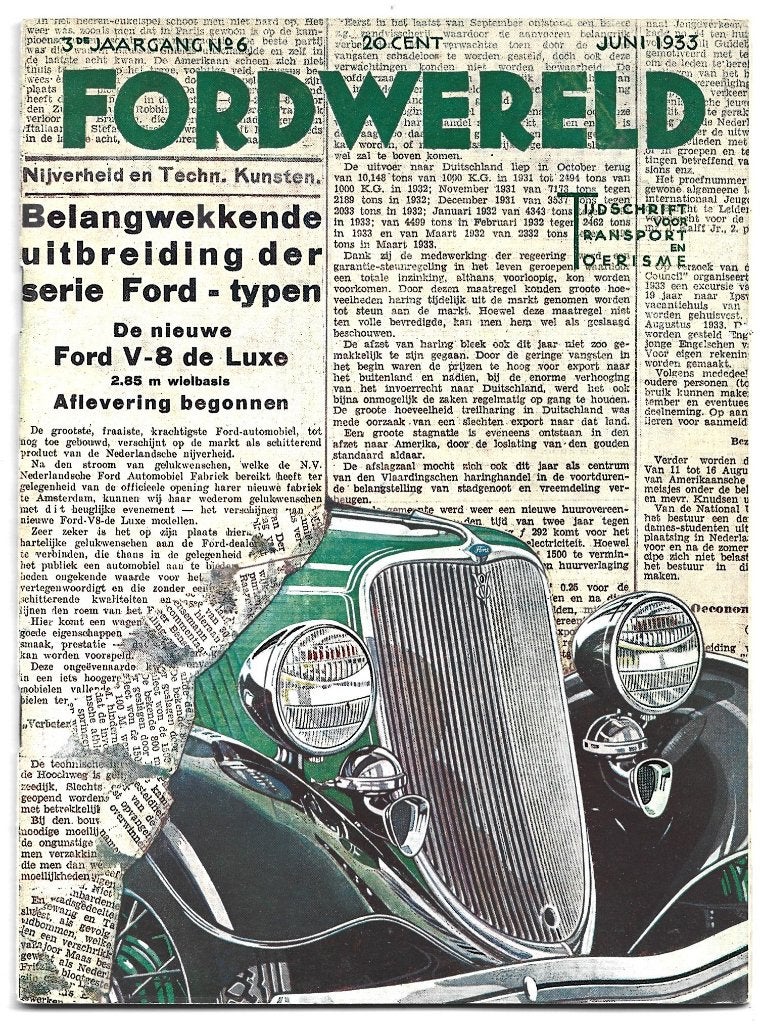 Ford Wereld juni 1933 tijdschrift (A1423) auto, Verzenden, Zo goed als nieuw, Ford