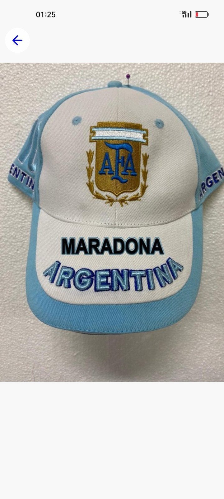 GEZOCHT !!! ARGENTİNA MARADONA CAP PET deze model etc. !!!, ARGENTİNA MARADONA, One size fits all, Ophalen of Verzenden, Pet