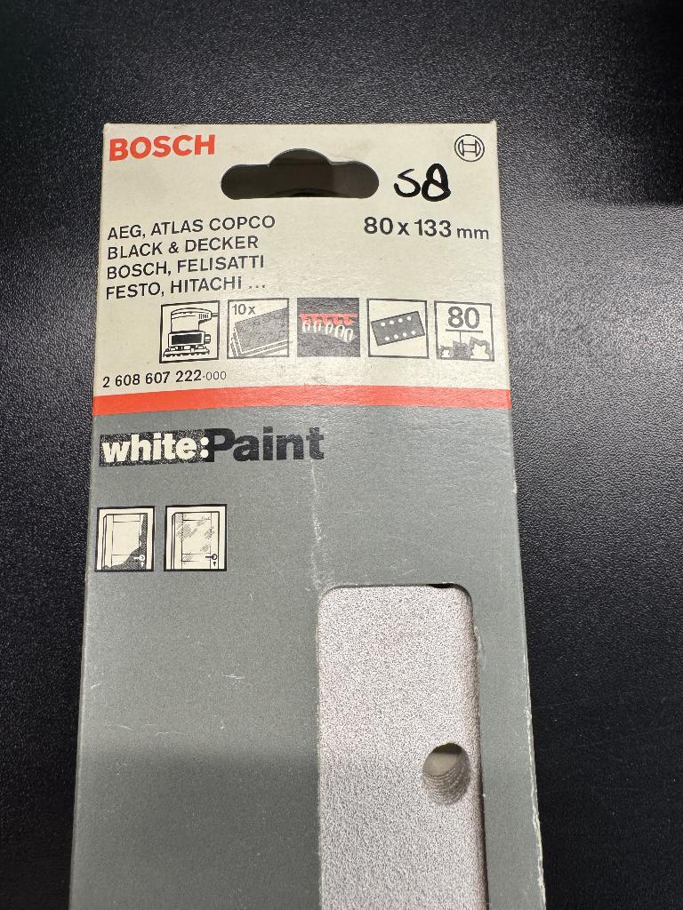 Bosch Schuurbanden 80 x 133 mm – Korrel 80 – 10 stuks, Ophalen of Verzenden, Nieuw, Minder dan 600 watt, Bandschuurmachine