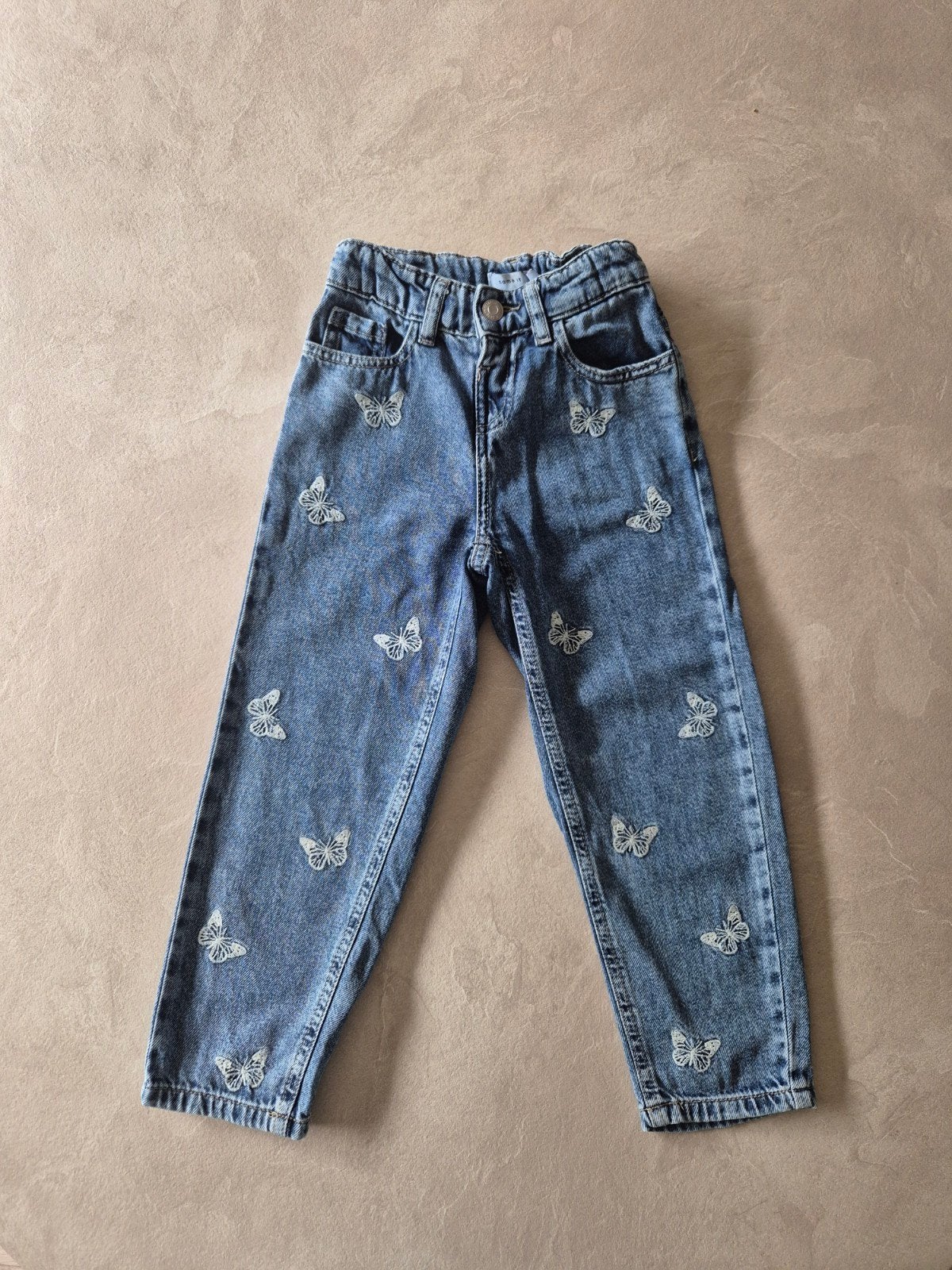 Name it Bella loose fit jeans spijkerbroek mt 110, Kinderen en Baby's, Kinderkleding | Maat 110, Ophalen of Verzenden, Zo goed als nieuw