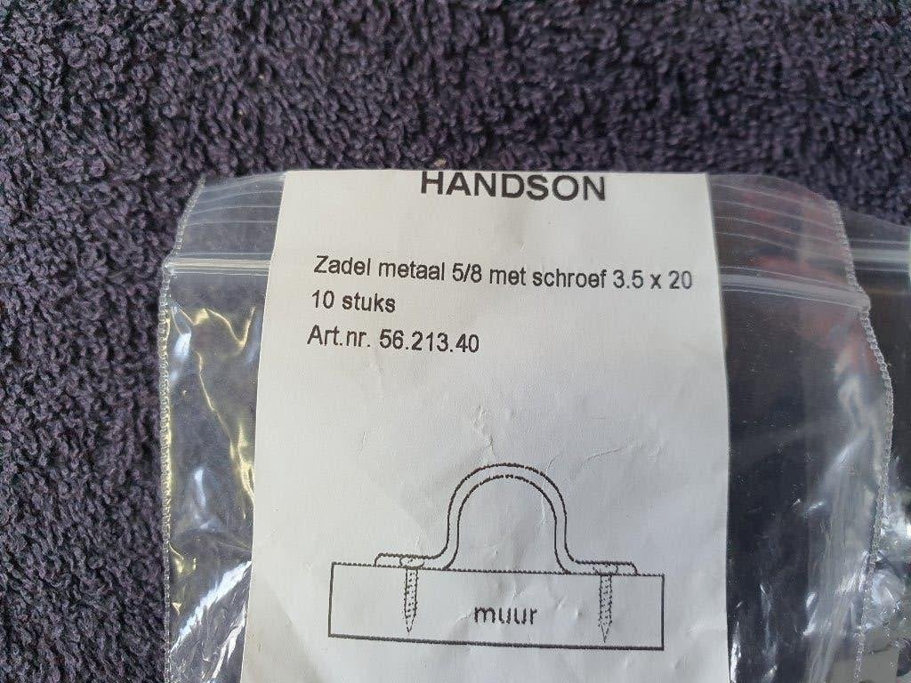 Zadel metaal 5/8 met schroef, Ophalen, Nieuw, Overige metalen