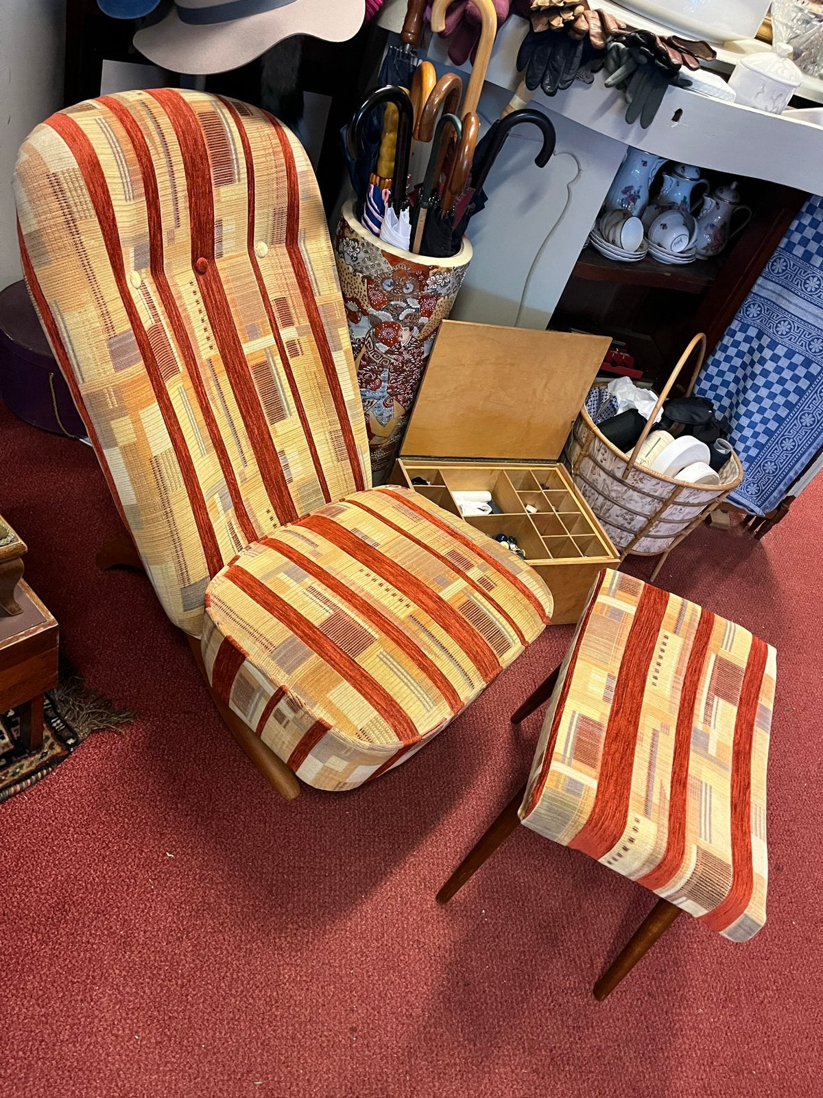 Artifort Congo fauteuil met voetenbank, Huis en Inrichting, Gebruikt, Ophalen of Verzenden, X, 75 tot 100 cm