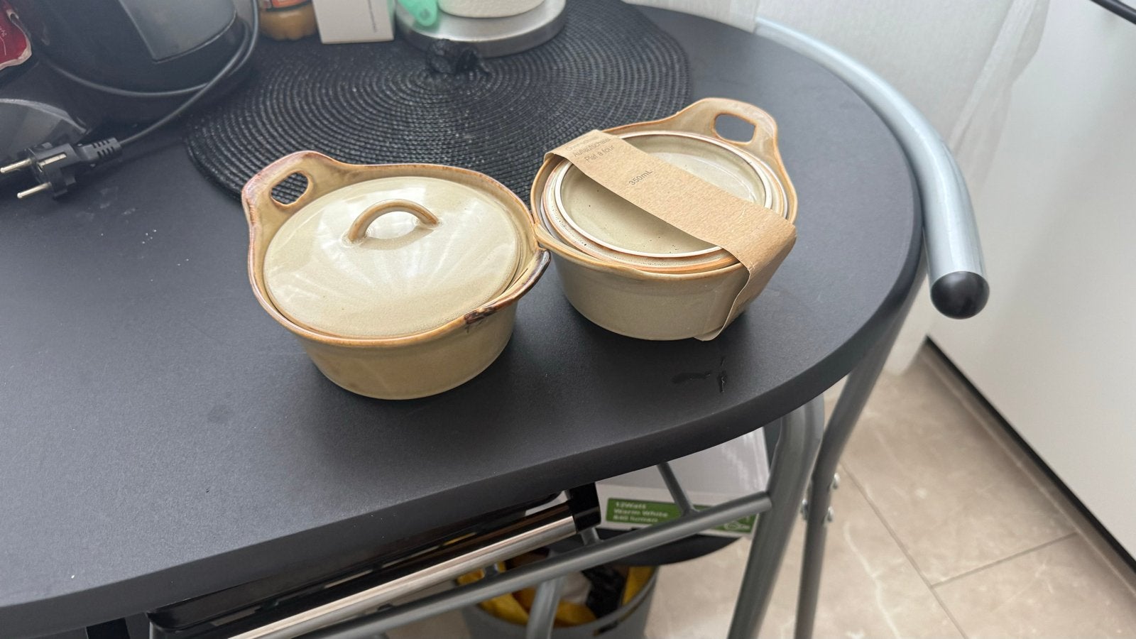 Set van 2 oven schalen 350ml - Nieuw, Huis en Inrichting, Beige, Overige typen, Nieuw, Ophalen of Verzenden